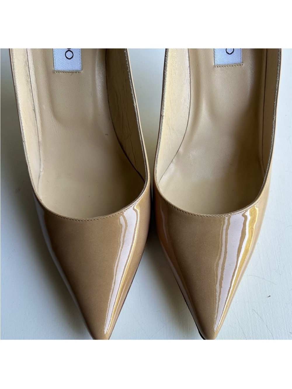 Jimmy Choo Patent Leather Nude Pumps Size 40 (US 9-9.5), 3” heels - Picture 6 of 10